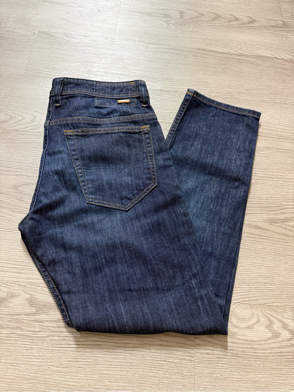 Mens dark blue Diesel Thommer jeans Size 32 X 30  slim Skinny Stretch